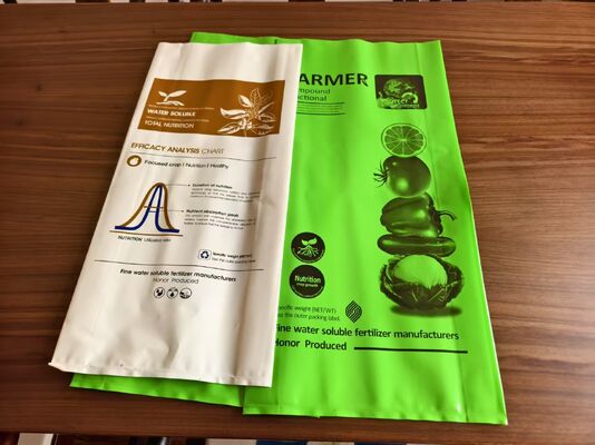 İyi bir fiyat. 25KG Ücretsiz Tasarım Ağır Hizmet Tipi Ldpe Torbalar Su Çözünür Gübre Ambalajı İçin çevrimiçi