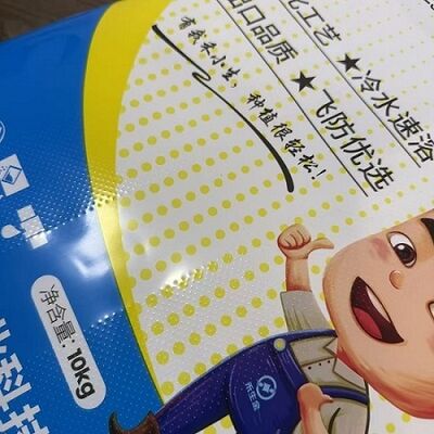 Bon prix Sac en polyéthylène PE avec impression de logo et design imprimé, sacs PE tissés en ligne